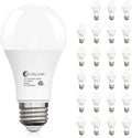 24-Packs A19 LED Light Bulbs,100 Watt Equivalent Daylight 5000K Bright Bulbs Efficient 13W,1500 Lumens E26 Base, Non-Dimmable, 15000-Hour Lifespan for Bedroom, Living Room, Office