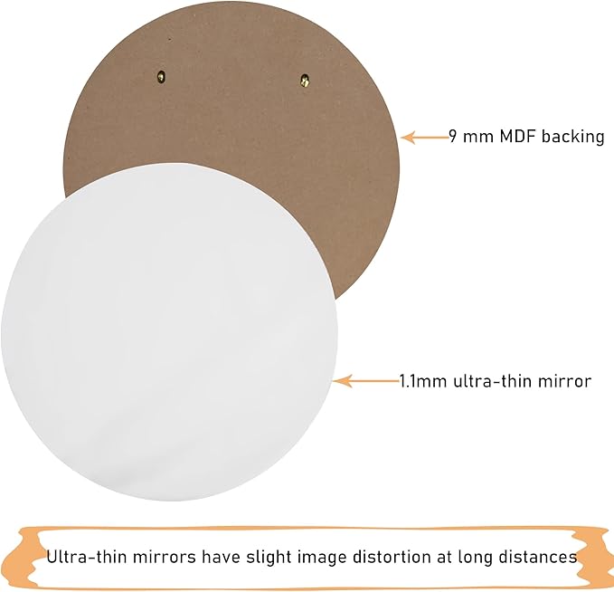 11.8-inch Small Round Wall Mirror, Gold Bathroom Mirror