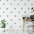 120pcs Modern Line Wall Stickers Boho Nursery Kids Living Room Scandinavian Home Décor Self-Adhesive Murals Vinyo DIY Gift YT5037 (Green)
