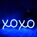 Ulalaza Neon Light Sign LED XOXO Night Lights USB Operated Decorative Marquee Sign Bar Pub Store Club Garage Home Party Decor