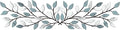 Hotop 2 Pieces Metal Tree Leaf Wall Decor Vine Olive Branch Leaf Wall Art Wrought Iron Scroll Sculptures Above the Bed, Living Room, Outdoor Decoration(Fresh Style,Fresh Color)