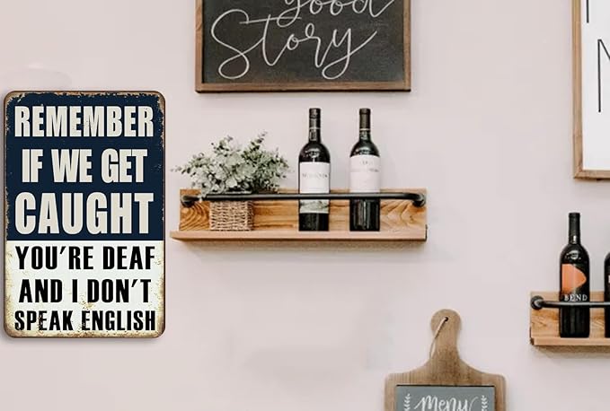 Funny Man Cave Room Signs Men Accessories Sign For Garage Home Bedroom Bar Wall Decor 12x8 Inch