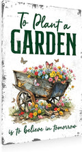 Funny Gardening Essentials Garden Metal Tin Sign for Farm Outside Decor - Humorous Gardening Gift for Women Enthusiasts, 12 x 8 Inches