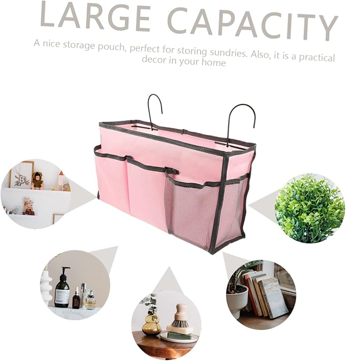 Cabilock Bedside Storage Hanging Bag Easy Access Dorm Organizer Bedside Bag for Bedroom