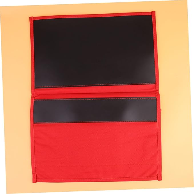 Hanging Bedside Storage Bag Organizer for Sofa Armrest Large Capacity Pouch for Phone Books and Chargers Practical Red Hanging Caddy for Home Dorm and Hospital Use