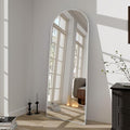 BEAUTYPEAK 64"x21" Full Length Mirror, Arch Full Body Floor Mirror, Wall Mirrors Hanging or Leaning Arched-Top with Stand for Bedroom, Dressing Room, Living Room, Silver