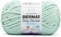 Bernat Baby Blanket Sparkle Seafoam Yarn - 1 Pack of 10.5oz/300g - Polyester - #6 Super Bulky - 220 Yards - Knitting & Crochet