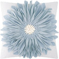 OiseauVoler 3D Sunflower Handmade Throw Pillow Covers Floral Pillowcases Decorative Pillow Shams Home Couch Bed Living Room Decor 18x18 Inch Blue