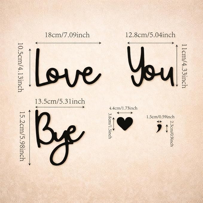 Love You Bye Sign Above Door: Rustic Wood Over Door Home Decor Boho wall decor For Wall Art living Room Bedroom – Gifts for Lover & Family