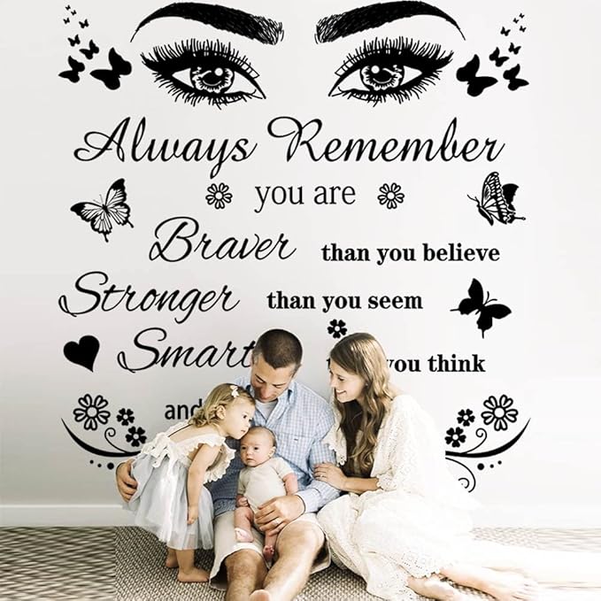 Vinyl Wall Stickers - Peel & Stick Motivational Quote Wall Decals for Bedroom, Living Room & Dining Room Home Decor
