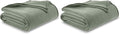 Vellux 1B05556 Orignal Full/Queen Moss Blanket, Green (Pack of 2)