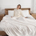 Heated Blanket King Size Electric Blanket 100''X90'' - Fast Heating Blanket Ultra Soft Flannel, Dual Controllers with 5 Heat Levels & 10 Hrs Timer, Machine Washable King Heated Blanket, White
