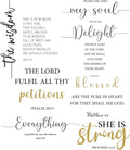 BBTO Bible Verse Wall Stickers Inspirational Quote Wall Decals Religious Motivational Scripture Sticker Peel and Stick for Bedroom Living Room Office Bathroom(Praise The Lord)