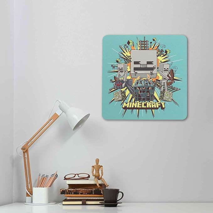 Open Road Brands Minecraft Ghast Metal Wall Decor - Fun Minecraft Sign for Bedroom or Game Room