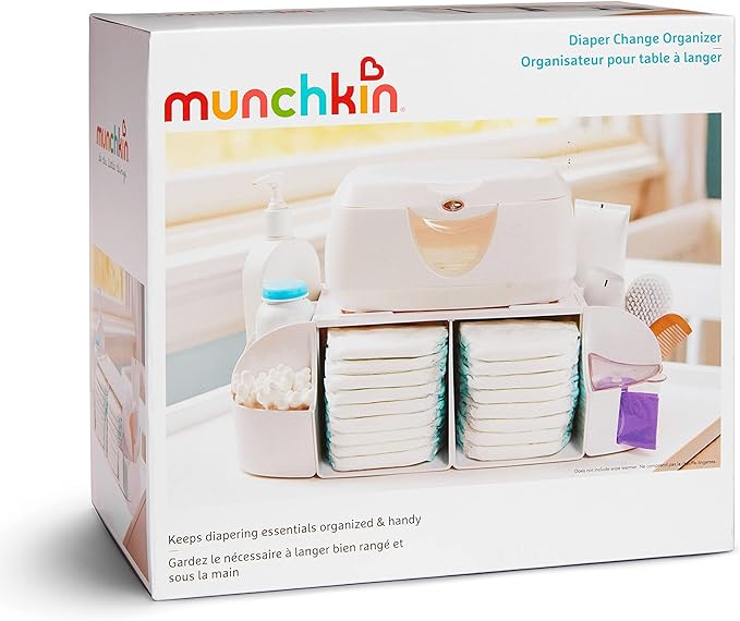 Munchkin® Diaper Change Organizer, Green/White (Pack of 6)