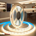 COB LED Strip Lights 32.8ft/10m, 24V LED Light Strip, Neutral White 4000K Under Cabinet Lighting, Super Bright Flexible Tape Lights for Bedroom,Mirror,Kitchen,Living Room(Power Supply Not Included)