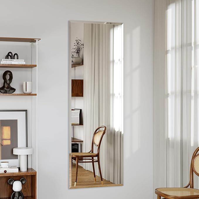 wall Mirror Full Length,56X21FullL ength Mirrorwallmounted,Bedroom/wall/Bathroom/Makeup Area/Cloakroom (56 * 21 Inch)