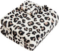 Yurhap Leopard Print Baby Blanket Fleece Baby Blankets for Boys Girls, Ultra Soft Cozy Fluffy Infant Toddler Newborn Receiving Blankets for Crib Stroller, 30"x40", Cream