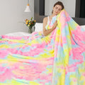 MUGD Lightweight Blanket Fleece Big Blanket Fuzzy Throw Blanket for Bed Queen Size