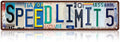 Vintage Speed Limit 5 Street Sign Wall Decor Metal Tin Signs for Bar Home Bedroom Garage