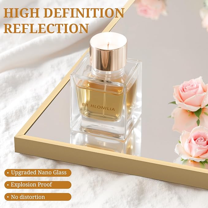 Full Length Mirror 56"x15" Full Body Mirror Rectangle Free Standing Wall Mounted Leaning Floor Mirrors with Stand Aluminum Alloy Frame for Bedroom Cloakroom, Gold