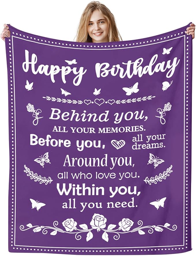 Happy Birthday Gifts - Unique Women's Decorations for Her 40"x 50"