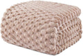 Exclusivo Mezcla Fleece California King Blanket for Bed, Oversized Fuzzy Camel Bed Blankets, Soft Cozy Plush Sofa Throws for All Seasons, 120x120 Inches