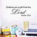 Bible Verse Wall Stickers for Bedroom: Christian Quotes Inspirational Living Room Vinyl Art Wall Decals - Children Area Gift from The Lord 36.2" X 19"