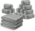 IR Imperial Rooms Fleece Blanket 16 Pack - Super Soft Fluffy Light Grey Throw Blanket for Sofa and Bed - Warm and Cozy Lightweight 400 GSM Microfiber Bed Throws Blankets, 50x60 Inches (Throw/Travel)