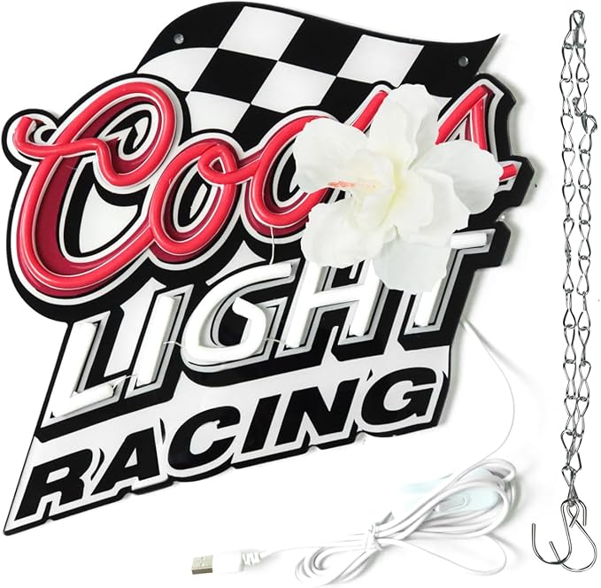 JFLLamp Crs Racing Neon Signs for Wall Decor Crs Banquet Neon Lights for Bedroom Led Signs Suitable for Dormitory Man Cave Christmas Gift