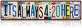 Vintage It's always 4：20 here Street Sign Wall Decor Metal Tin Signs for Bar Home Bedroom Garage