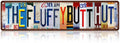 Vintage The Fluffy butt Hut Street Sign Chicken Coop Wall Decor Metal Tin Signs