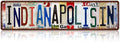 Vintage City Street Sign Indianapolis,IN Wall Decor Metal Tin Signs for Bar Home Bedroom Garage