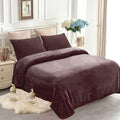 JYK Fleece Plush Blanket - 4.4 LB, 1 Ply Lightweight Korean Style Mink Blanket, King 85" x 95" - Super Soft, Warm & Cozy, Microfiber Bed Blanket for All Seasons, Brown