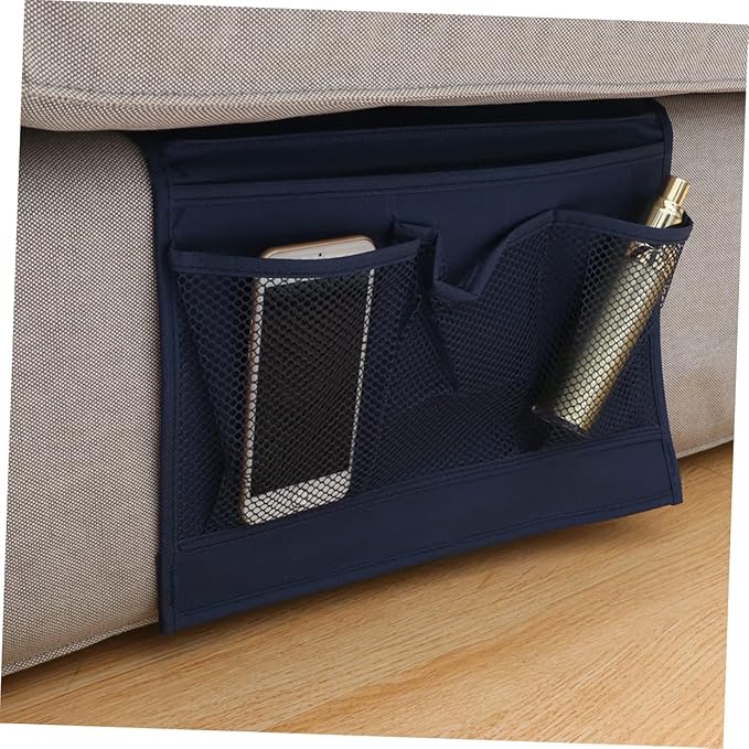 Hanging Storage Pouch Organizer Bedside Storage Bag for Phone Earphones Chargers Books Water Bottle Tidy