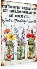 Funny Garden Plant Flower Metal Tin Sign Outside Yard Art Decor - Humorous Gardening Gift for Women Enthusiasts, 12" x 8"