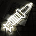 JFLLamp Spark Plugs Neon Signs for Wall Decor Neon Lights for Bedroom Led Business Signs Suitable for Garage Car Stores Christmas Birthday Party 5V Power Adapter, 15.7 * 5.9 Inch(White)