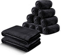 IR Imperial Rooms Fleece Blanket 12 Pack Twin Size 60x80 Inches - Super Soft Fluffy Throw Blanket for Sofa and Bed - Warm and Cozy Lightweight 400 GSM Microfiber Bed Throws Blankets (Twin, Black)