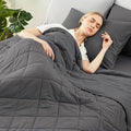 Cozy Bliss Cooling Blanket for Hot Sleepers King Size, Q-Max 0.45 Cooling Comfort, Cold Blankets for Night Sweats Sleeping, Ultra-Cool Lightweight Breathable Summer Blanket for Bed, Charcoal Grey