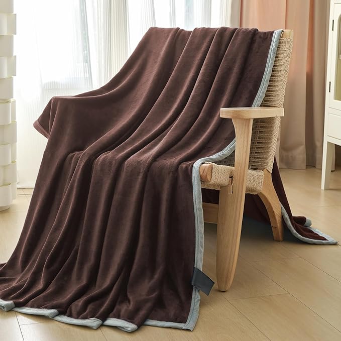 Fleece Bed Blankets Throw Size - Soft Lightweight Plush Fuzzy Cozy Luxury Blanket Microfiber Throw for Couch Bed,All-Season Breathable,40x60 Inches