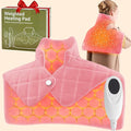 OCTROT Pink Weighted Heating Pad for Neck Shoulders and Back, for Mom Wife Grandma, Birthday Gifts for Teen Girls Women, Electric Heated Blanket with 9 Heat Options 4 Auto-Off Timer