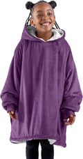 Bare Home Wearable Blanket Hoodie - Soft Plush Sherpa - Warm and Cozy - Oversized Wearable Blanket - Adult & Kid Sizes