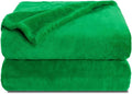 NANPIPER Fleece Blankets, Super Soft Flannel Fuzzy Blanket for Couch, Luxury Cozy Lightweight Microfiber Dog Blanket-Throw Size,Emerald Green