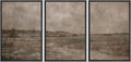 MUDECOR Framed Wall Art Print Set Vintage Neutral Countryside Landscape Rustic Field Path and Distant Trees Illustrations Modern Art Boho Decorative for Living Room, Bedroom, Office - 16"x24"x3 BLACK