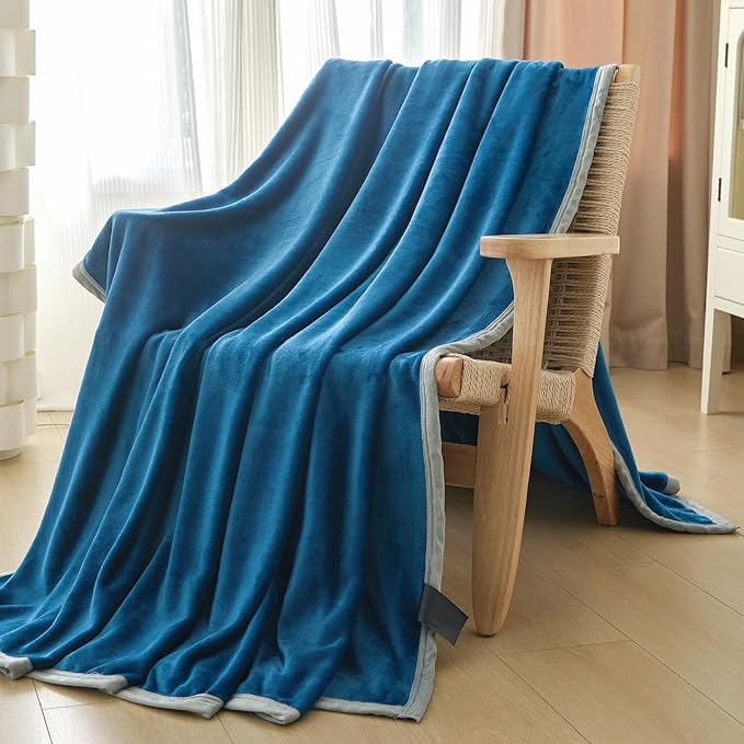 Fleece Bed Blankets Twin Size - Soft Lightweight Plush Fuzzy Cozy Luxury Blanket Microfiber Throw for Couch Bed,All-Season Breathable,60x80 Inches