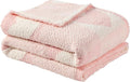 CREVENT 30"X40" Cozy Soft Warm Knitted Baby Blanket for Girls Boys, Newborn Essentials for Infant, Baby Shower Receiving Gift - Love Heart 75X100cm