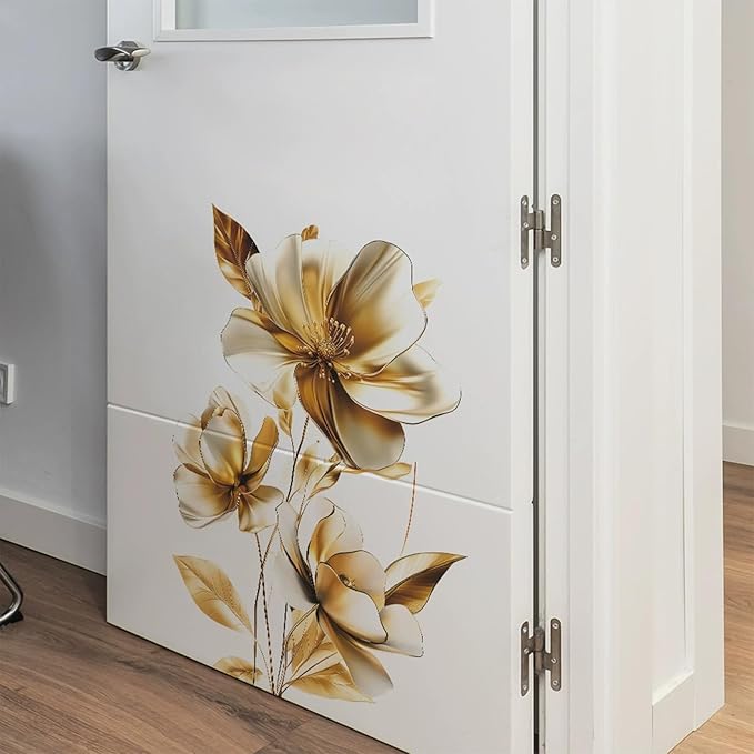 TUOKING Flowers Wall Stickers Decor,Removable Wall Murals Peel and Stick Modern Wall Art Decal Home Decor for Kitchen,Bedroom,Living Room