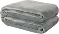 NANPIPER Fleece Blankets, Super Soft Flannel King Size Blanket for Bed, Luxury Cozy Microfiber Plush Fuzzy Blanket,Grey