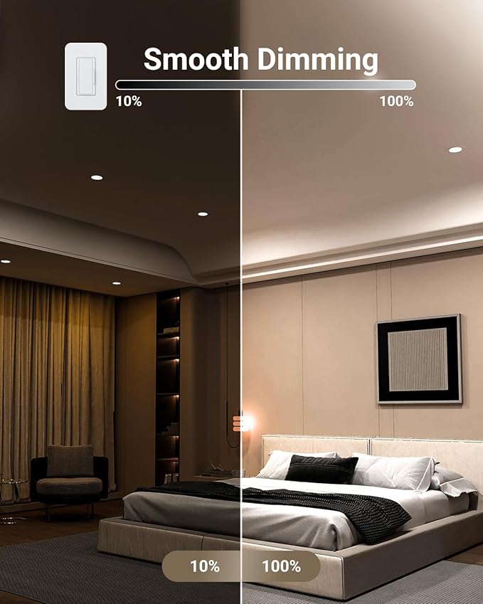 Sunco 12 Pack 4 Inch LED Recessed Lights, Slim Canless Ceiling Lighting, 650 LM, 10W (60W Equivalent), 3000K Warm White, Dimmable, Wafer Thin, Ultra Thin with Junction Box ETL.