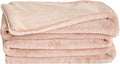 UnHide Lil’ Marsh Faux Fur Blanket - Lightweight, Soft Throw Blanket - Machine Washable - Ideal for Bed, Couch, or Reading Chair- Medium (60" x 80") Rosy Baby